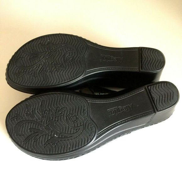 Alegria Loti tectonic Sandal Wedge Slide Slip On 8 - Picture 7 of 7